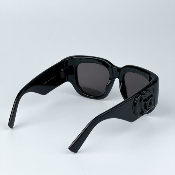 Gucci GG1545S 001 BRAND NEW Sunglasses Black Grey Women Square main image 7